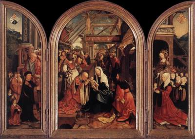 CORNELISZ VAN OOSTSANEN Jacob Triptych Of The Adoration Of The Magi