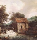 RUISDAEL Jacob Isaackszon van Two Watermills And An Open Sluice Near Singraven