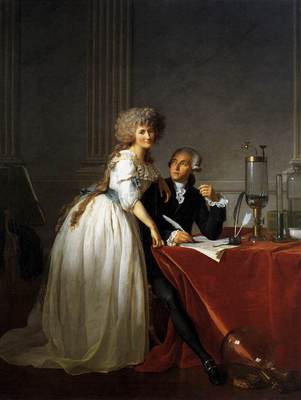 DAVID Jacques Louis Portrait of Antoine Laurent and Marie Anne Lavoisier