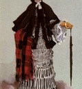 Tissot James Jacques Joseph A Lady In A Black And White Dress