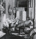 Tissot James Jaques Joseph Le Foyer de la Comedie Francaise pendant le Siege de Paris