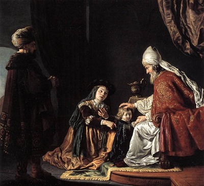 VICTORS Jan Hannah Giving Her Son Samuel To The Priest