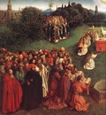 Eyck Jan van The Ghent Altarpiece Adoration of the Lamb detail left