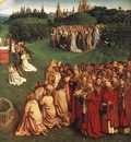 Eyck Jan van The Ghent Altarpiece Adoration of the Lamb detail right