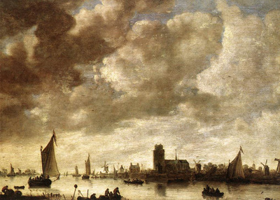 Goyen Jan van View of the Merwede before Dordrecht