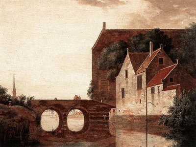 HEYDEN Jan van der View Of A Bridge