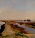 Gibert Jean Baptiste Adolphe The Salt Marshes Ostia