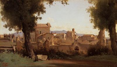 Corot Rome View from the Farnese Gardens Morning