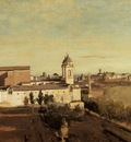 Corot Rome the Trinita dei Monti View from the Villa Medici