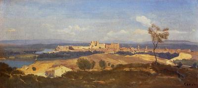 Corot Avignon Seen from Villenueve les Avignon