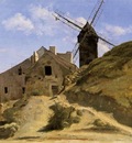 Corot A Windmill in Montmartre