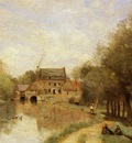 Corot Arleux du Nord the Drocourt Mill on the Sensee