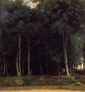 Corot Fontainebleau the Bas Breau Road