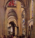 Corot Interior of Sens Cathedral