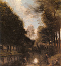 Corot Jean Baptiste Camille Gisors Riviere Bordee D arbres