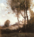 Corot Jean Baptiste Camille Les Denicheurs Toscans