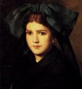 Hener Jean Jacques A Portrait Of A Young Girl With A Box In Her Hat