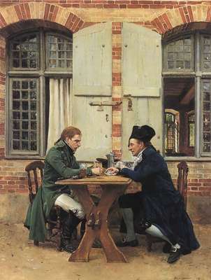 The Card Players 1872 15 75x12in