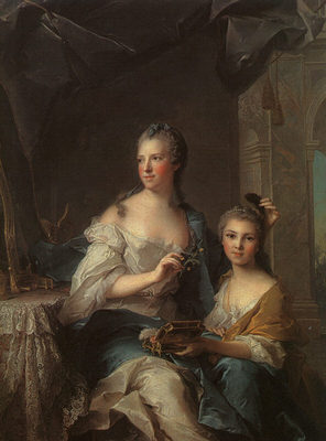 NATTIER Jean Marc Madame Marsollier And Her Daughter