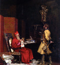 Jean Georges Vibert Un Secret D etat 1875 Private Collection