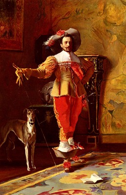 Hamza Johann A cavalier And His Hound