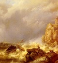 Koekkoek Hermanus A Shipwreck In Stormy Seas