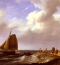 Koekkoek Johannes Hermanus A fresh Breeze Off The Dutch Coast