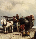 Koekkoek Johannes Hermanus Unloading The Catch