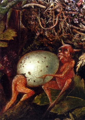 fitzgerald john anster fairies in a birds nest detail