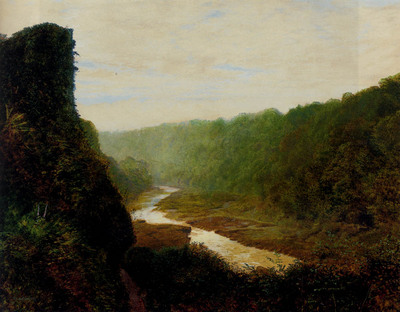 Grimshaw John Atkinson Landscape With A Winding River