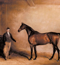 Ferneley Snr John E Mr C N Hoggs Claxton And A Groom In A Stable