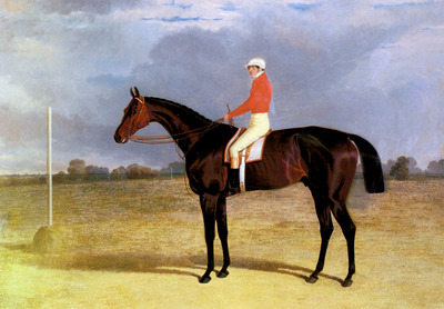 Herring Snr John Frederick A Dark Bay Racehorse With Patrick Connolly Up