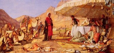 Lewis John Frederick A Frank Encampment In The Desert Of Mount Sinai