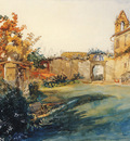 ruskin john the garden of san miniato near florence