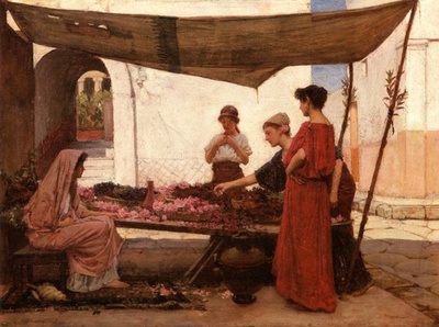 A grecian flower market JW