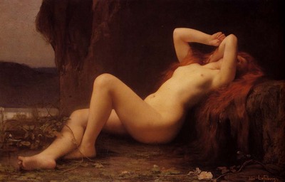Lefebvre Jules Mary Magdalene In The Cave