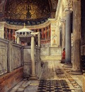Alma Tadema Interior of the Church of San Clemente Rome