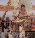 Alma Tadema The Finding of Moses detail