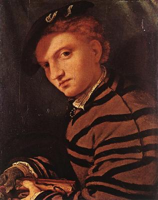 lotto lorenzo young man with book 1525