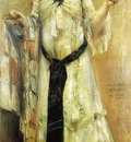 Cointh Lovis Portrait of Charlotte Berend in a White Dress