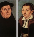 CRANACH Lucas the Elder Portraits Of Martin Luther And Catherine Bore