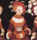 CRANACH Lucas the Elder Saxon Princesses Sibylla Emilia And Sidonia