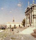 Ortega Martin Rico y A View Of Santa Maria Della Salute Venice