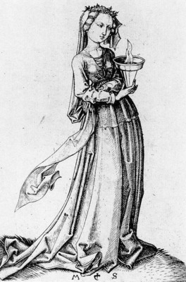SCHONGAUER Martin The Fourth Wise Virgin