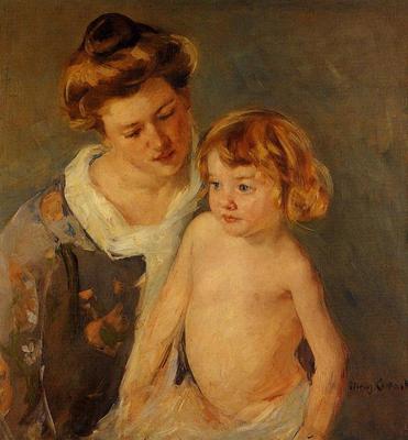 Cassatt Mary Jules Standing by His Mother
