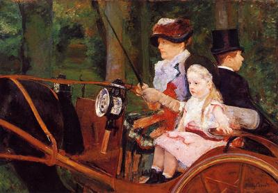 Cassatt Mary Woman and Child Driving