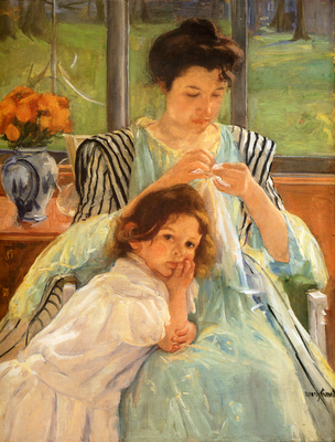 Cassatt Mary Young Mother Sewing