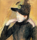 Cassatt Mary Woman Arranging Her Veil