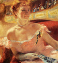 Cassatt Mary Woman With A Pearl Necklace In A Loge