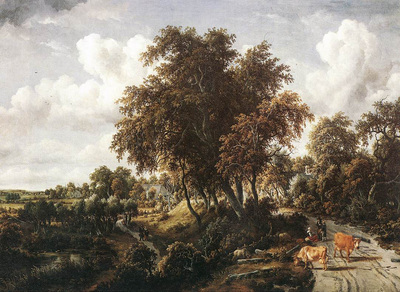 Hobbema Meyndert Road on a Dyke